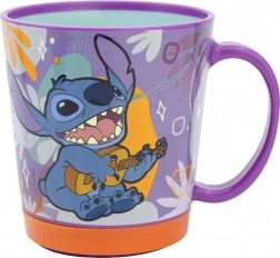 Mug en plastique avec fond antidérapant STITCH 410 ml