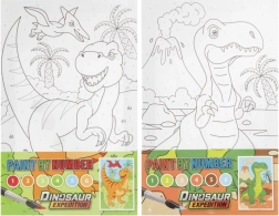 Peinture par numéros - Dinosaures