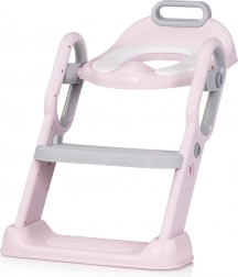 réducteur de toilette pour enfants avec marchepied Chipolino Flippy Pink