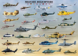 Puzzle Hélicoptères Militaires 1000 Pièces