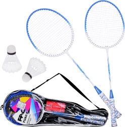 Ensemble complet de badminton : Raquettes + 2 volants avec étui