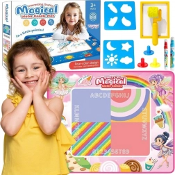 Woopie tapis de dessin à l’eau XXL 100 × 80 cm – fées, rose