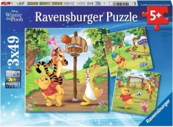 Puzzle Winnie l’Ourson 3x49 pièces de Ravensburger