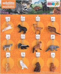 MOJO présentoir de porte-clés – animaux de la forêt (36 pcs)