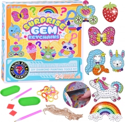 calendrier de l’avent créatif – peinture diamant et pendentifs scintillants pour enfants