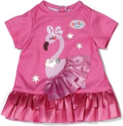 Baby born robe avec flamant rose pour poupée 43 cm