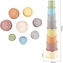 Gobelets empilables pour enfants, set de 8 pièces