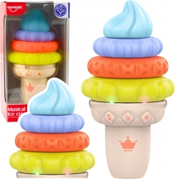 glace musicale éducative pour bébé avec lumières et sons