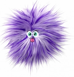 Peluche duveteuse FLUFFY FRIENDS avec effet pop