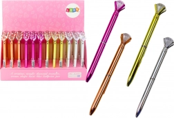 Stylo à bille avec diamant, encre bleue 0,7 mm