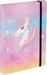 Chemises pour cahiers scolaires A4 Rainbow Unicorn