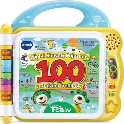 VTech livre interactif Słownik Rodziny Treflików – véhicules, bilingue CZ/EN