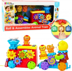 Petit train musical interactif avec ourson