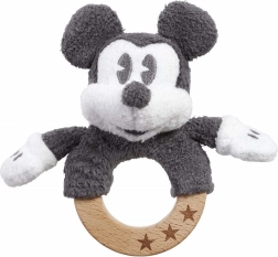Hochet en bois et en peluche MICKEY MOUSE