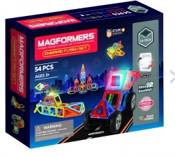 Flash dynamique - jeu de construction magnétique, 54 pièces