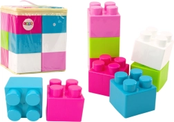 grands blocs de construction dans un sac avec autocollants colorés, 12 pièces