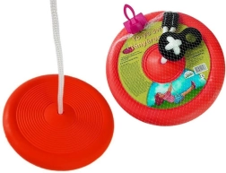 Balançoire disque ronde pour enfants – Rouge