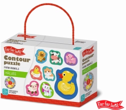 Puzzle silhouettes Far Far Land – ferme, 8 images