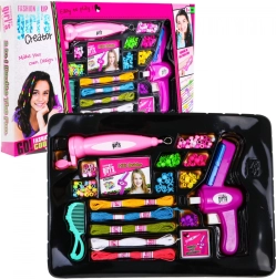 Kit de perles pour cheveux et bracelets 2-en-1 pour enfants 5+ avec enfileurs et outils de tressage