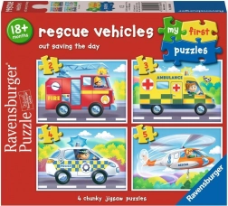 Ravensburger Mon premier puzzle : Véhicules de secours 4 en 1