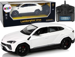 Voiture R/C 1:24 LAMBORGHINI URUS blanche avec lumières 2,4 GHz