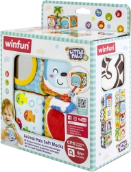 Cubes textiles doux animaux adorés