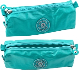 Trousse scolaire avec poche verte