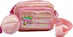 Sac à main rose duveteux