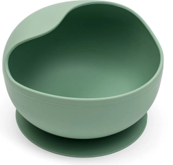 Bol en silicone avec ventouse vert New Baby