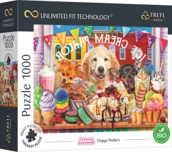 Trefl UFT puzzle Cuteness Overload : des chiens devant la pâtisserie, 1000 pièces