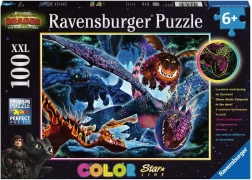 puzzle lumineux comment dresser un dragon 3 xxl 100 pièces – ravensburger