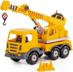 Polesie Auto Prestige grue 43 cm – grue en plastique avec treuil