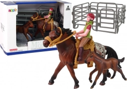 Ensemble de figurines Cheval et Cavalier avec Selle Amovible