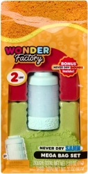 Sable cinétique WONDER FACTORY Never Dry Sand Bag – rouge, citron vert, vert