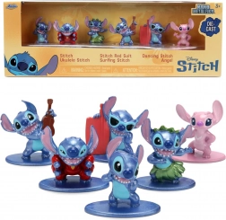 Ensemble de figurines métalliques STITCH et ANGEL 4 cm – 6 pcs