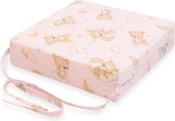 Rehausseur pour chaise NEW BABY Basic Bear rose pour enfant