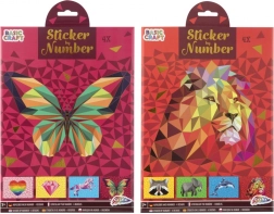 Puzzle autocollant numéroté A4