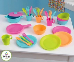 KidKraft set d’ustensiles de cuisine pour enfants Bright, 27 pièces