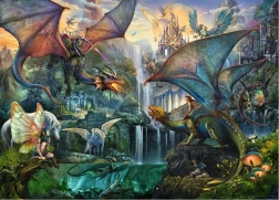 Puzzle Ravensburger Forêt de dragons enchantée 9000 pièces