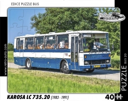 Puzzle Rétro Voitures – autobus Karosa LC 735.20, 40 pièces