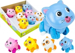 Chat à remontoir pour enfants, marche et remue la queue