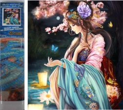 Peinture de diamant Reine des papillons 30x40cm