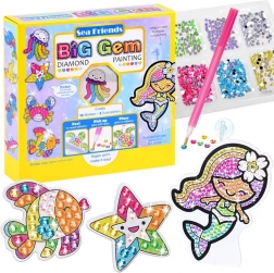 Peinture diamantée Sea Friends – kit créatif aux motifs marins