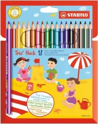 STABILO Trio forte jeu de 18 crayons de couleur