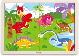 Puzzle en bois dinosaures 24 pièces