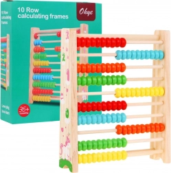 Abacus en bois pour enfants boules colorées 3+