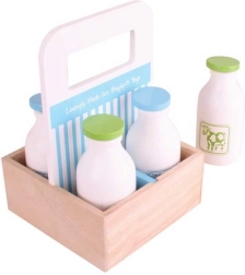 Lait en bois dans une boîte portable Bigjigs Toys