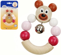 Detoa hochet ours rose