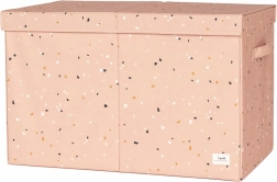 3 Sprouts coffre à jouets recycled terrazzo clay