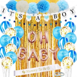 Ensemble de ballons et accessoires pour Baby Shower - It's a boy
